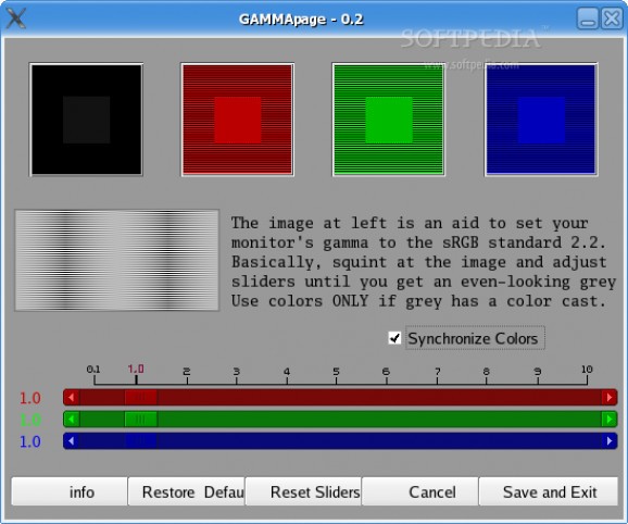 GAMMApage screenshot