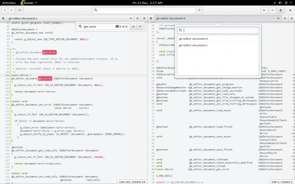 GNOME Builder screenshot