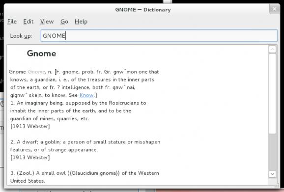 GNOME Dictionary screenshot