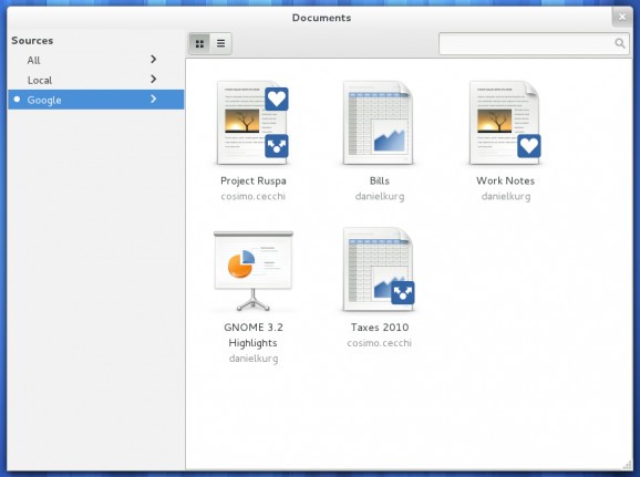 GNOME Documents screenshot