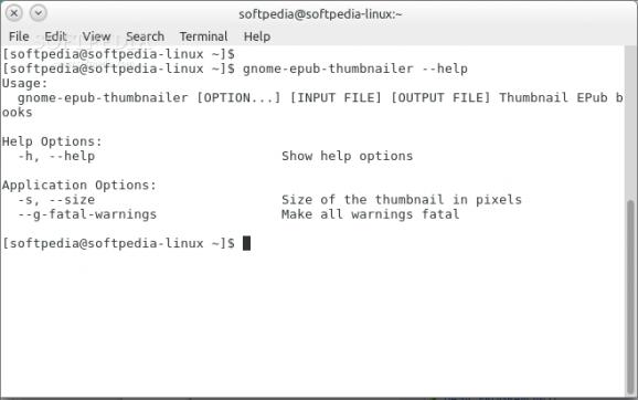 GNOME EPub Thumbnailer screenshot