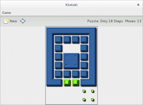GNOME Klotski screenshot