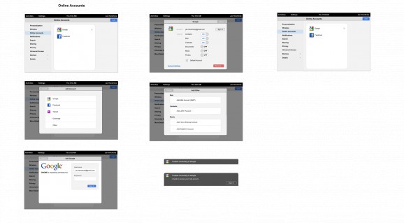 GNOME Online Accounts screenshot