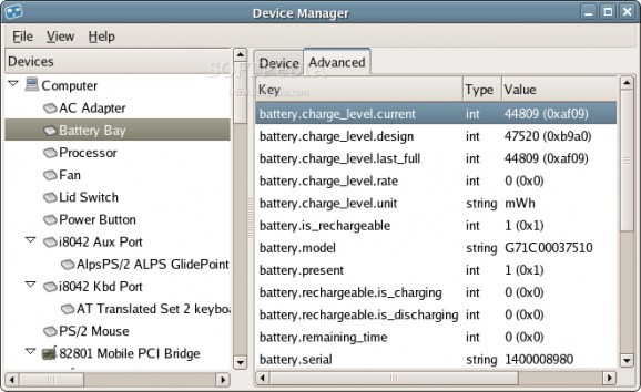 GNOME Power Manager screenshot