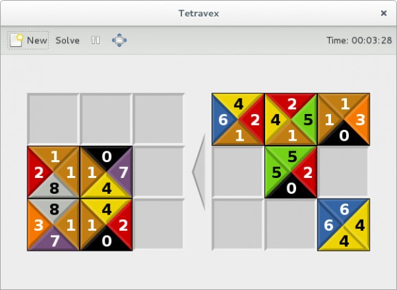 GNOME Tetravex screenshot