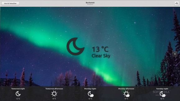 GNOME Weather screenshot