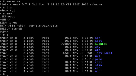 GNU/Fiwix screenshot