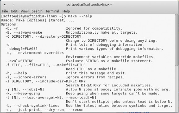 GNU Make screenshot
