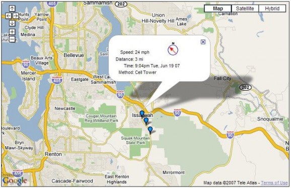 GPS Tracker screenshot