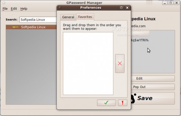 GPassword Manager screenshot