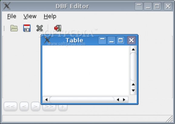GTK DBF Editor screenshot
