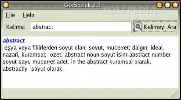 GTK Sozluk screenshot