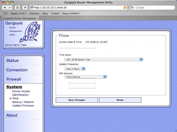 Gargoyle Router Management Utility screenshot