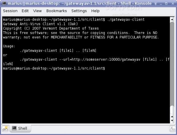Gateway Anti-Virus screenshot