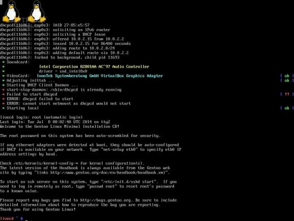Gentoo Linux screenshot