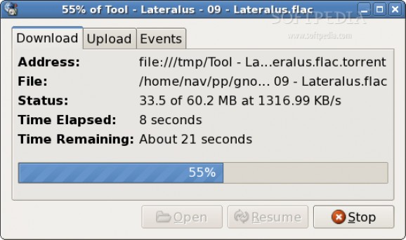 Gnome BitTorrent Downloader screenshot