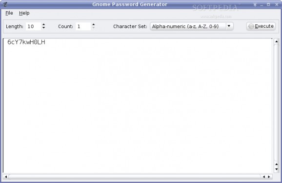 Gnome Password Generator screenshot