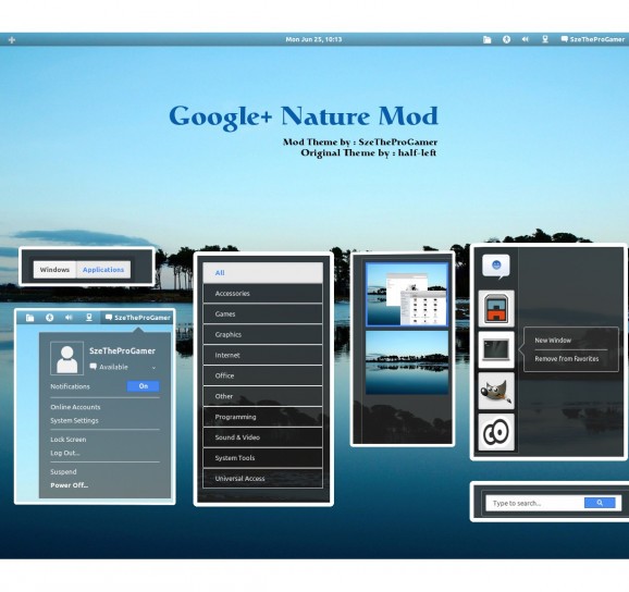 Google+ Nature Mod screenshot