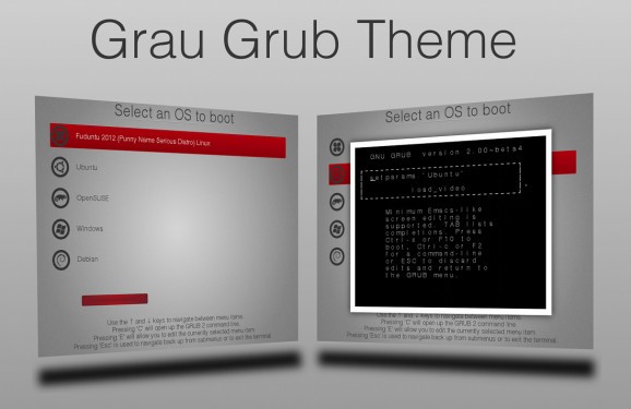 Grau GRUB Theme screenshot