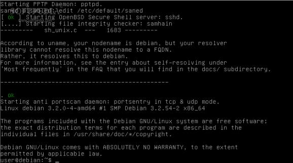 Debian Rescue CD screenshot