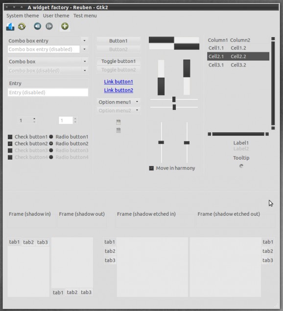 Grey Reuben GTK2/3 screenshot