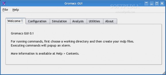 Gromacs GUI screenshot