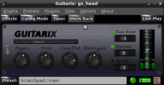 Guitarix2 screenshot