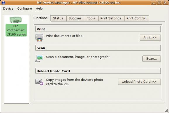 HP Linux Imaging and Printing screenshot