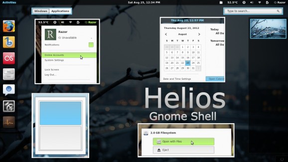Helios for GNOME Shell screenshot