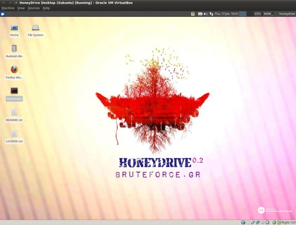 HoneyDrive screenshot