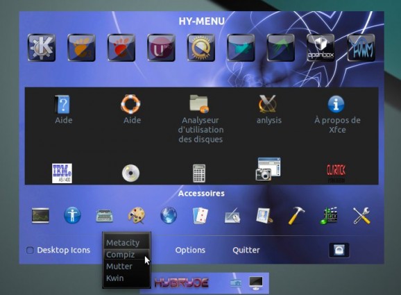 Hybryde Linux screenshot