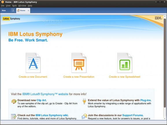 IBM Lotus Symphony screenshot