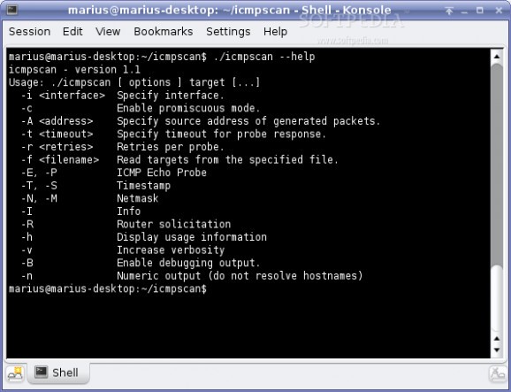 ICMPScan screenshot