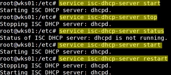ISC DHCP screenshot