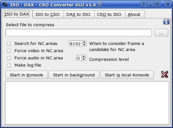 ISO - DAX - CSO Converter screenshot