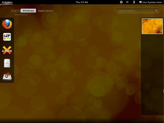 IprediaOS Live Desktop screenshot