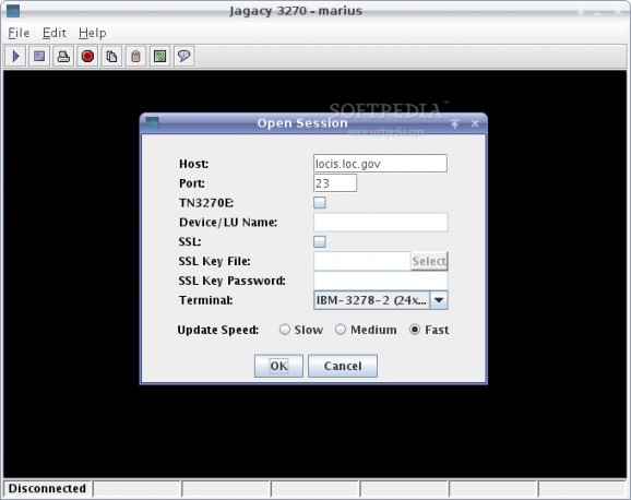 Jagacy 3270 Emulator screenshot
