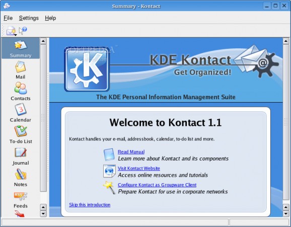 KDE Kontact screenshot