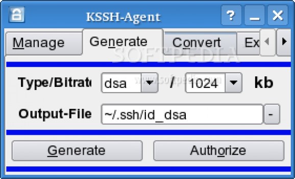 KDE SSH-Agent screenshot
