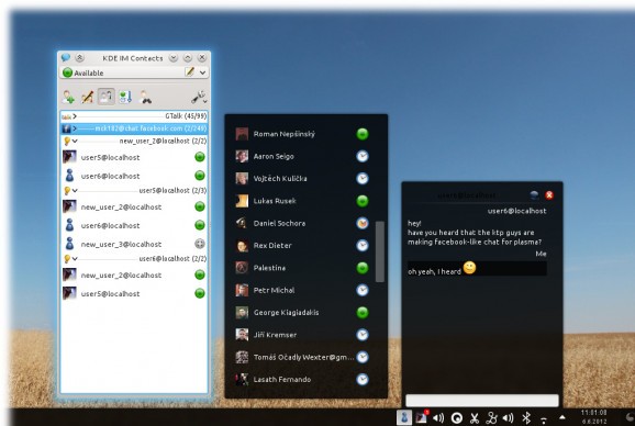 KDE Telepathy screenshot
