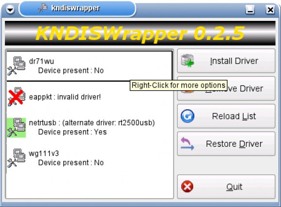 KNDISWrapper screenshot
