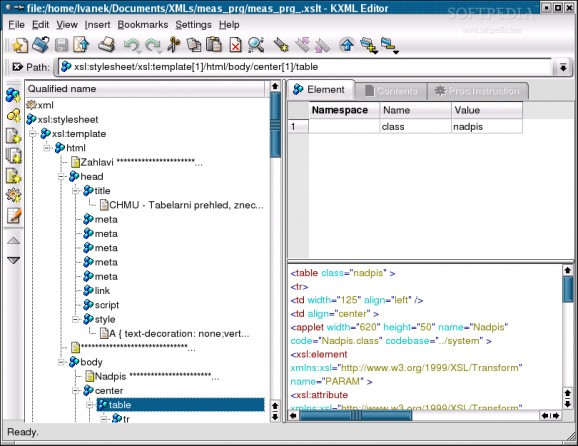 KXML Editor screenshot