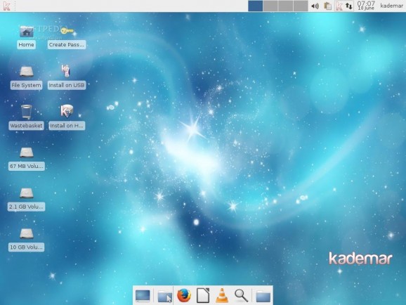 Kademar Xfce screenshot