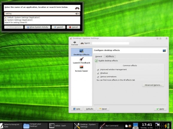 Kubuntu KDE 4.0 screenshot