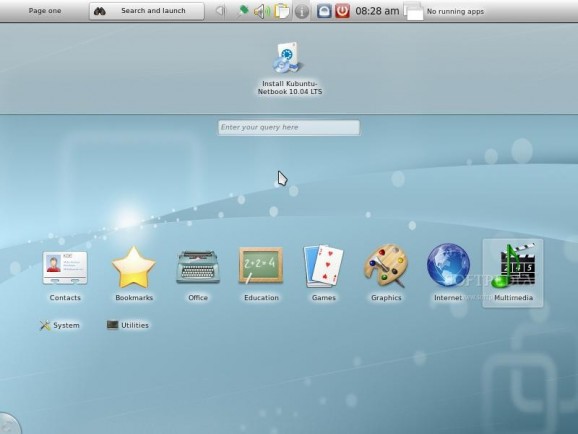 Kubuntu Netbook Remix screenshot