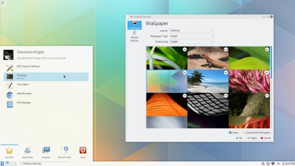 Kubuntu Plasma 5 screenshot