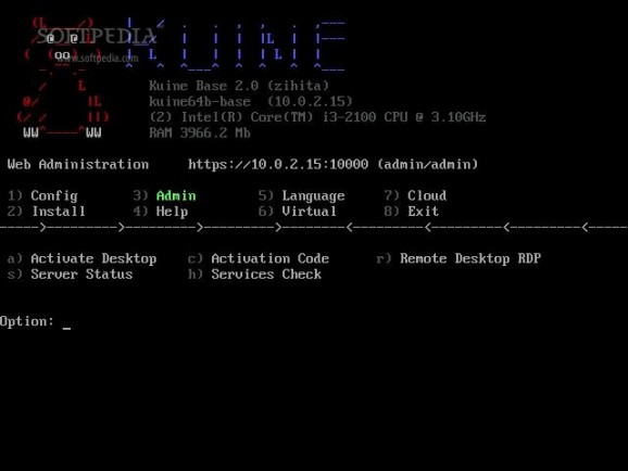 Kuine Linux Base screenshot