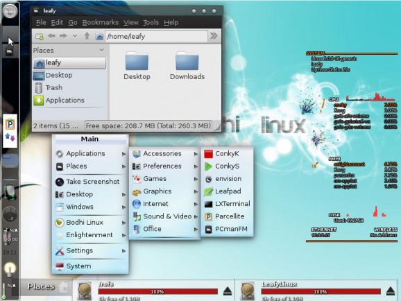 LeafyLinux screenshot