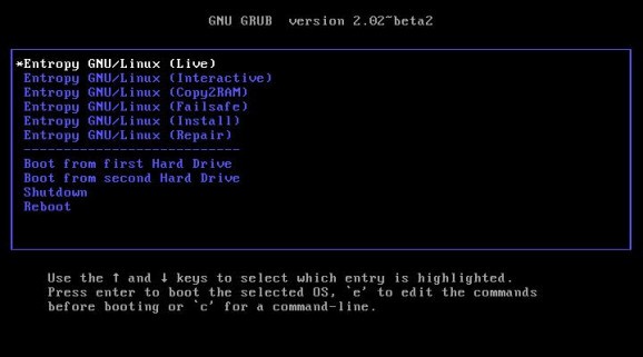 Entropy GNU/Linux KDE screenshot