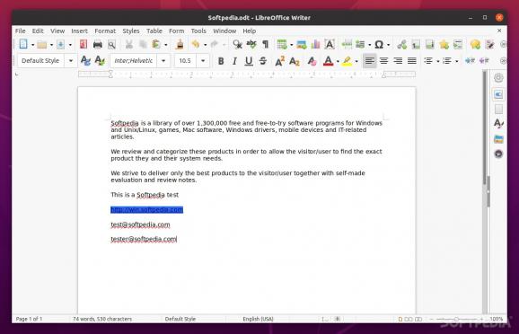 LibreOffice screenshot